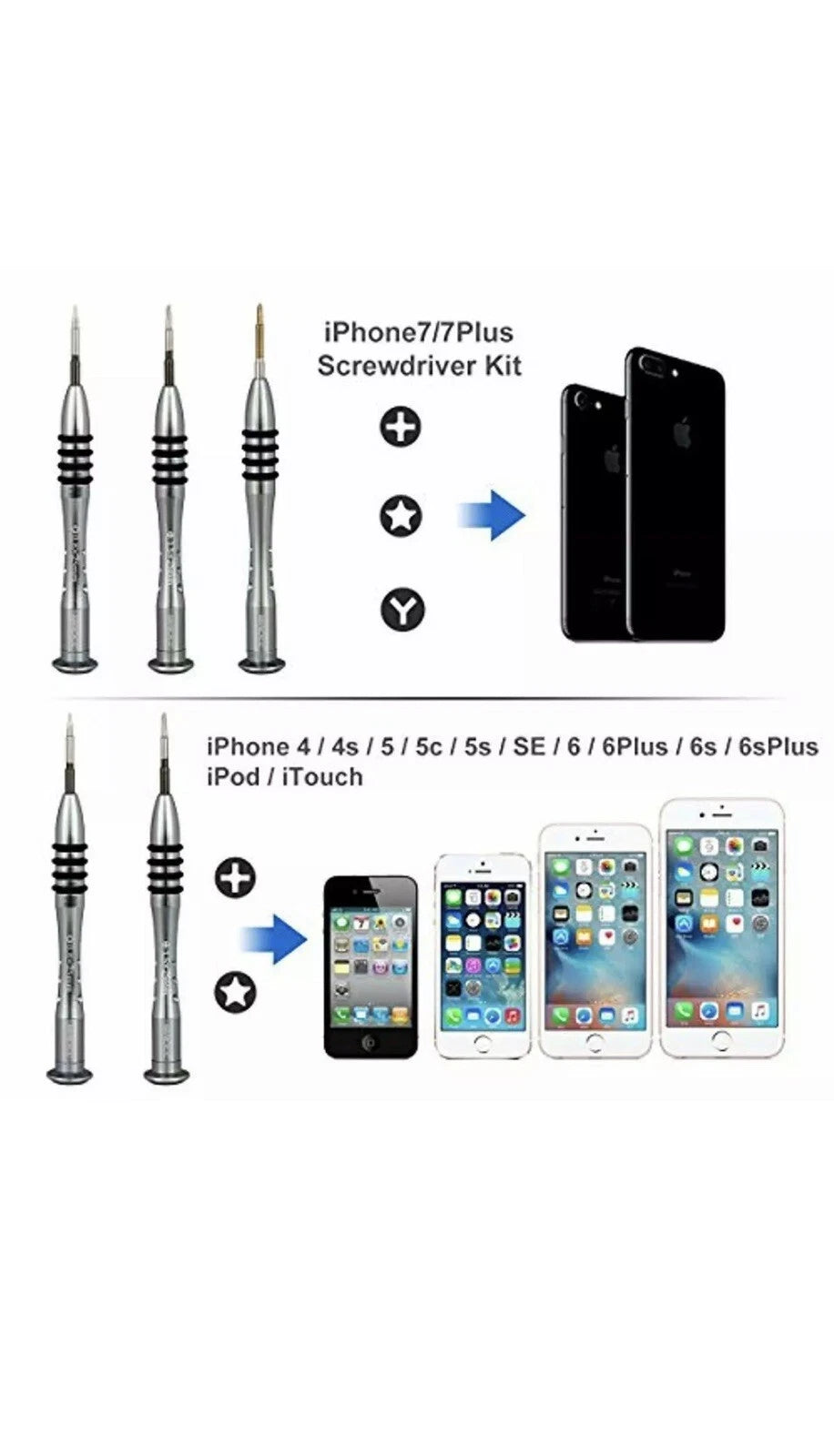 Screwdriver Kit Repair Tools 0.8 Y000 P2 PH000 For IPhone 11 XS 8 7 16 15 14 12