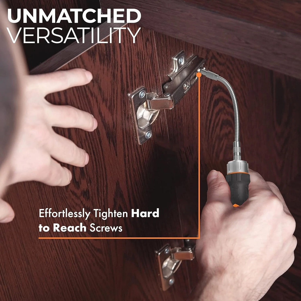 12-in-1 Ergonomic Flexible Shaft Screwdriver - Versatile Tool for Tight Spaces