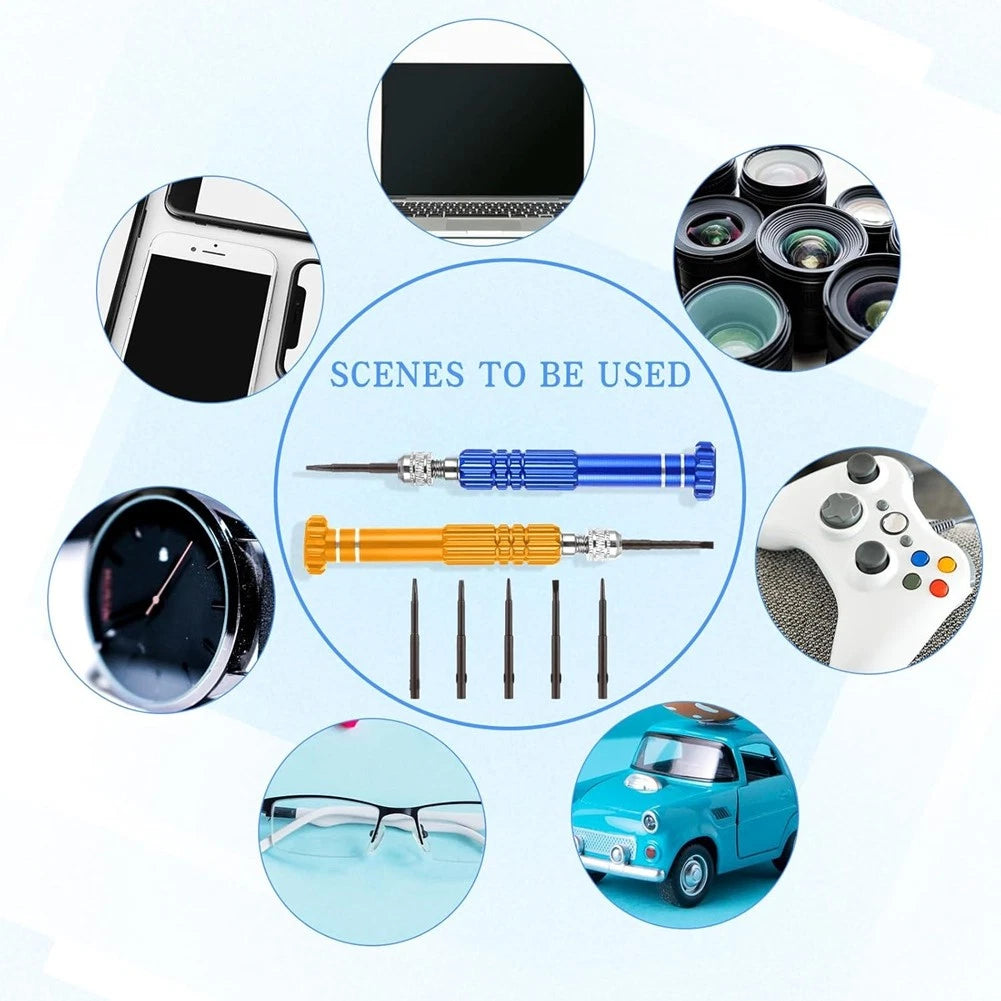 5-in-1 Precision Eyeglass Repair Screwdriver Kit Magnetic Watch Screwdriver4989