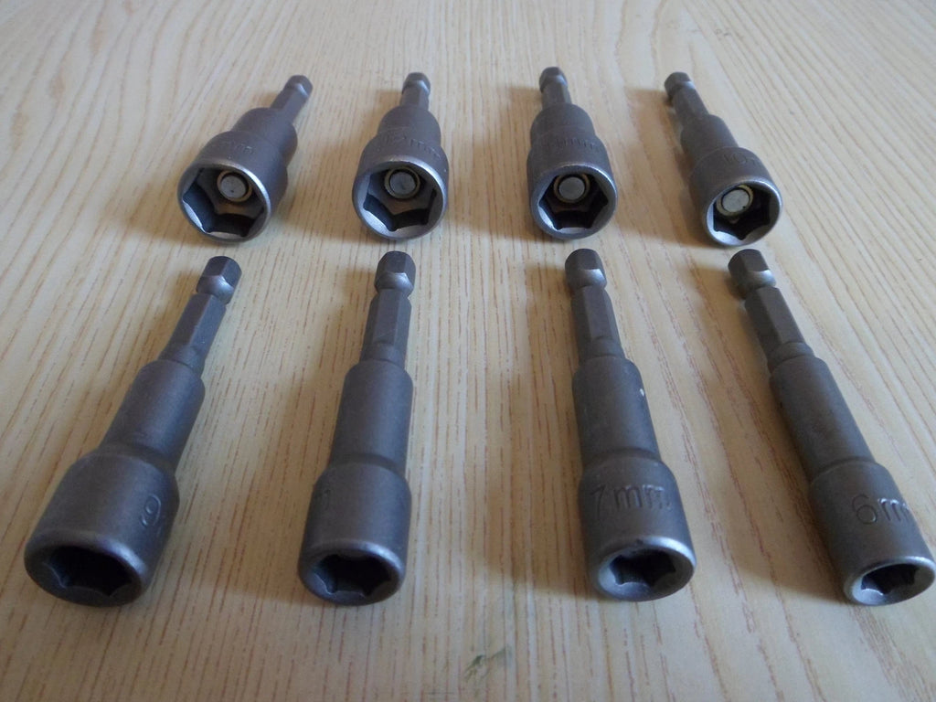 1/4" Hex Magnetic Nut Driver for Impact Drill Coach Rawl Bolts Tek Screws Fixing