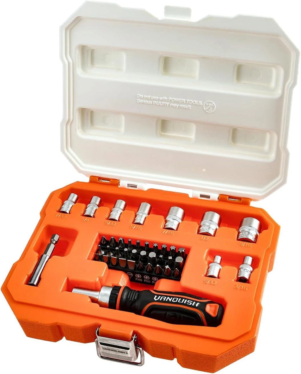 Vanquish Ratcheting Screwdriver Set, 41-Piece Precision Multi-bit Ratchet Screw