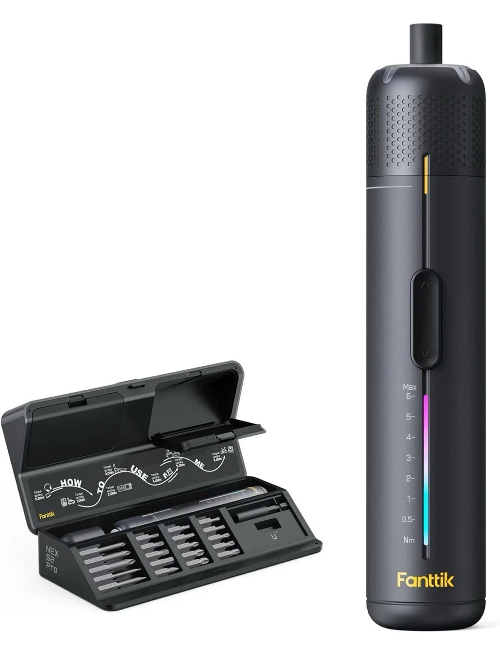 Fanttik S2 Pro 3.7V Electric Screwdriver, Cordless Screwdriver Set, 7 Torque New