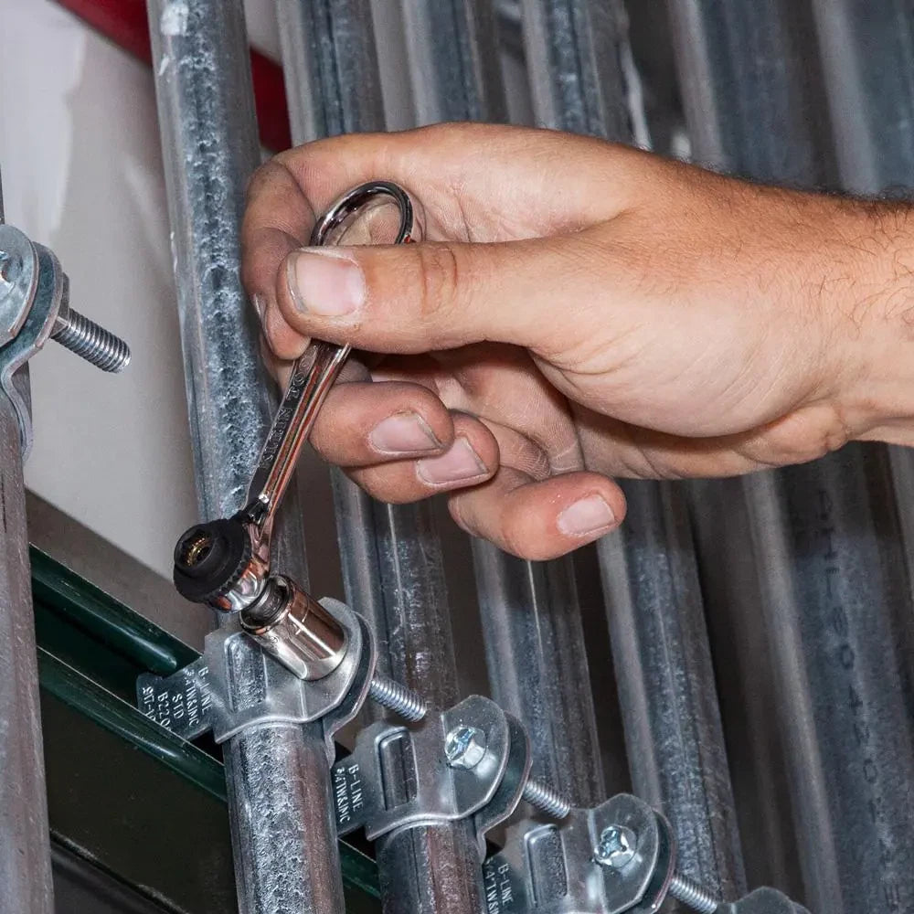 1/4 In. Drive Electrician'S Mini Ratchet with Screwdriver Bits and Adapter