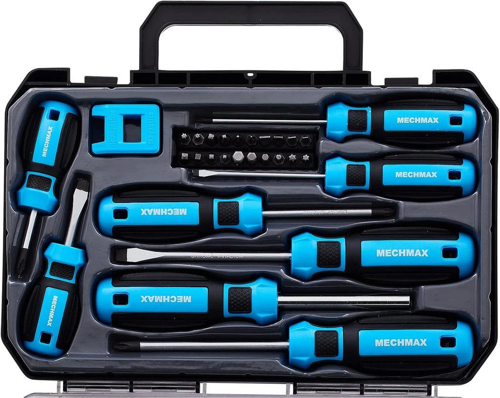 29Pc MECHMAX Magnetic Driver Set –  Star, Hex + Magnetizer, Case
