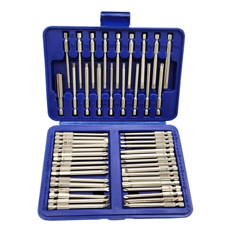 50Pcs Screwdriver Bit Set Torx  Security for Head Screwdriver Drill Set