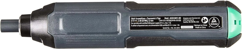 Denali by SKIL 4V Cordless Stick Screwdriver with 10-Piece Bit Set and USB Cable