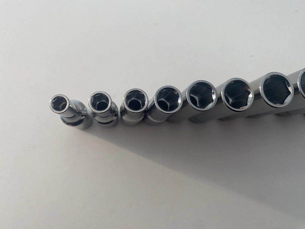 Blue Point 1/4" Deep Socket Set 4mm-13mm 10pc Set - As sold by Snap On