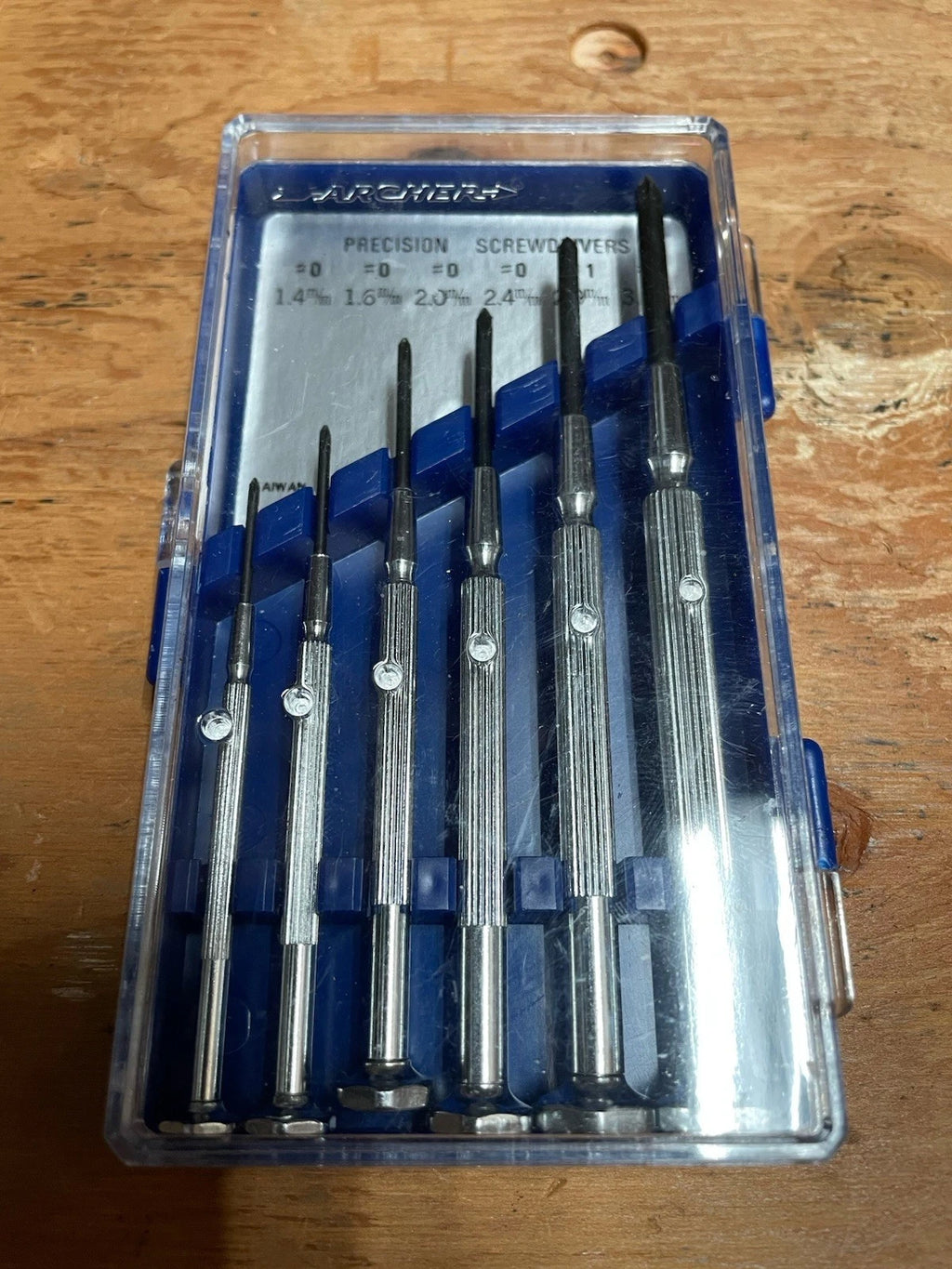 Vintage Archer Precision Screwdriver Set Lot Of 2, Flathead, Phillips With Cases
