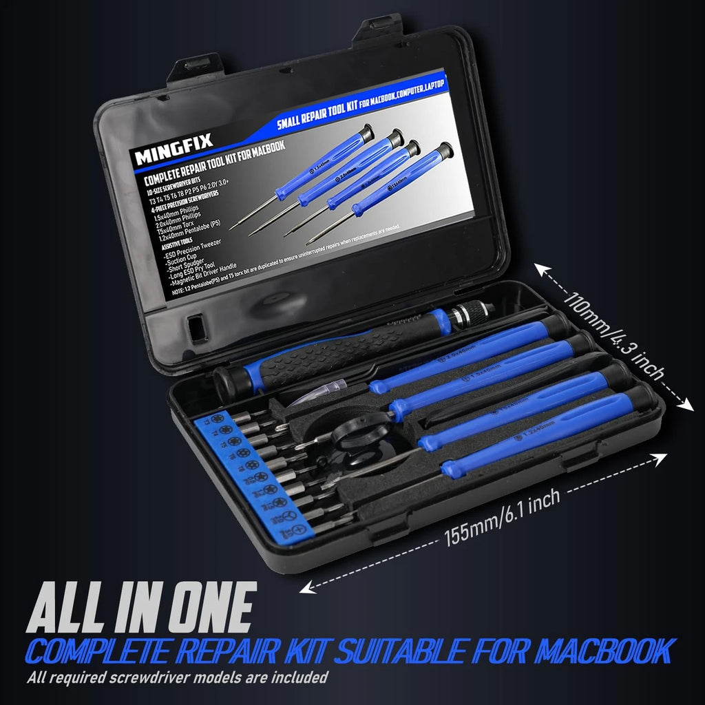 Repair Tool Kit for Apple Macbook,Mingfix Macbook Pro/Air Screwdriver Set with P