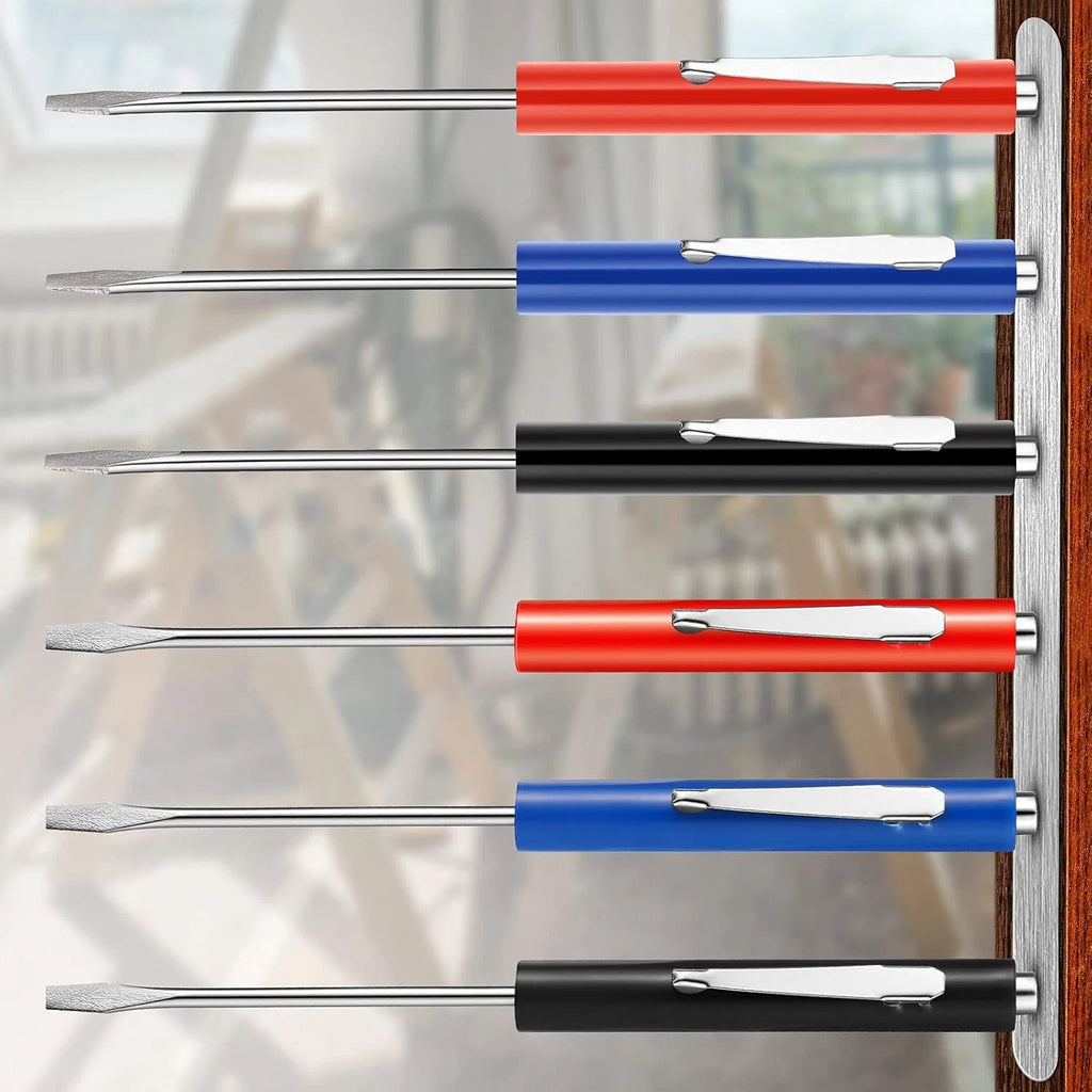 12 Pcs Pocket Screwdriver Magnetic with Single Blade Flat Head Mini Tops new