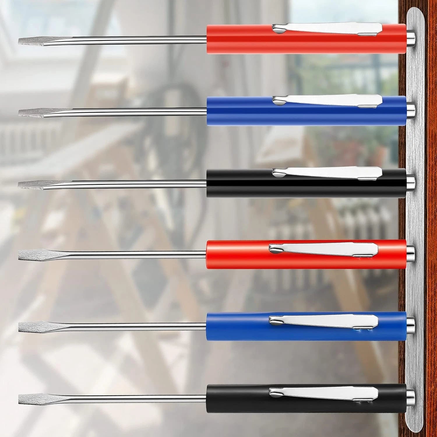 12 Pcs Pocket Screwdriver Magnetic with Single Blade Flat Head Mini Tops new