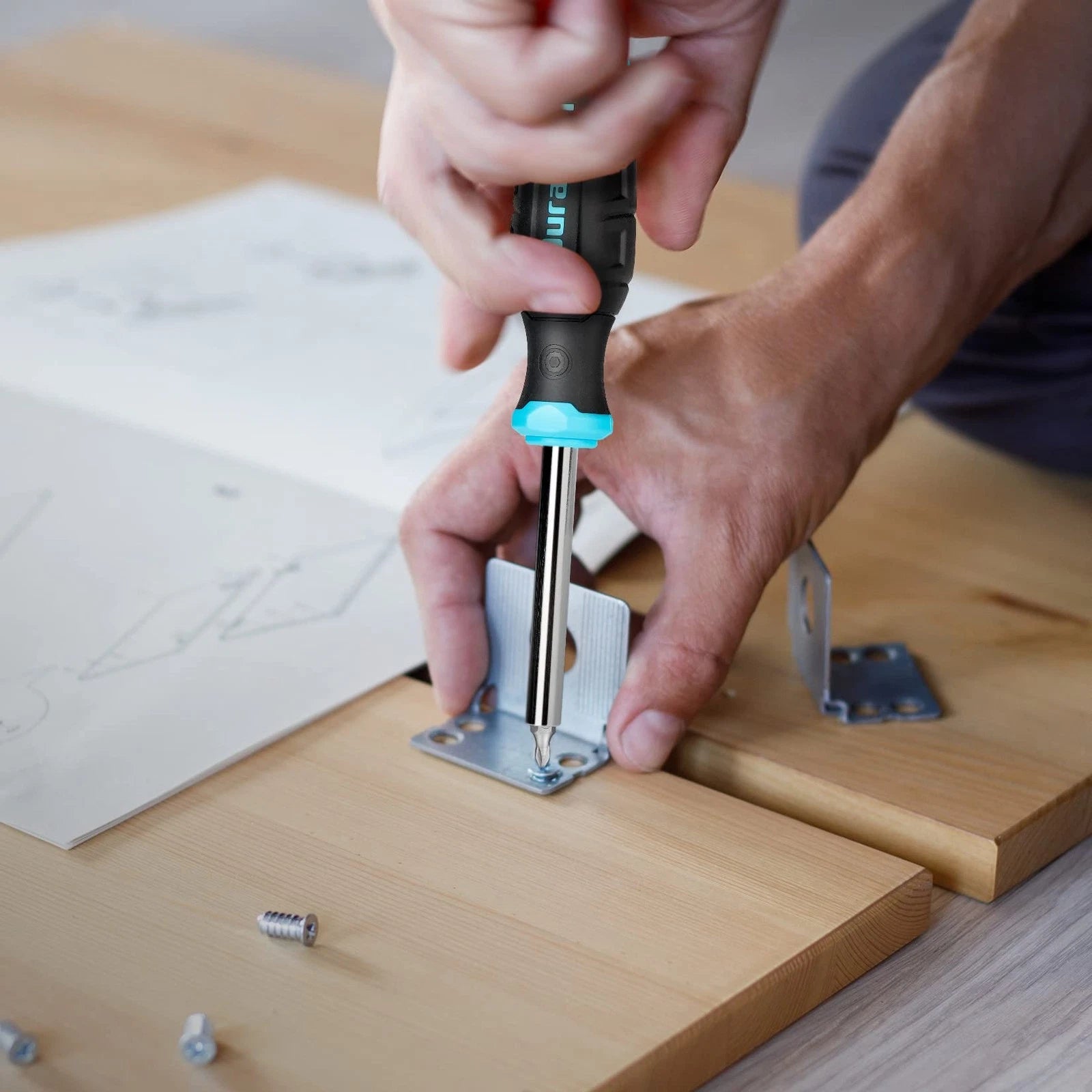 DURATECH Screwdriver Set, Replacement Screwdriver, Set of 60, Magne... Brand New