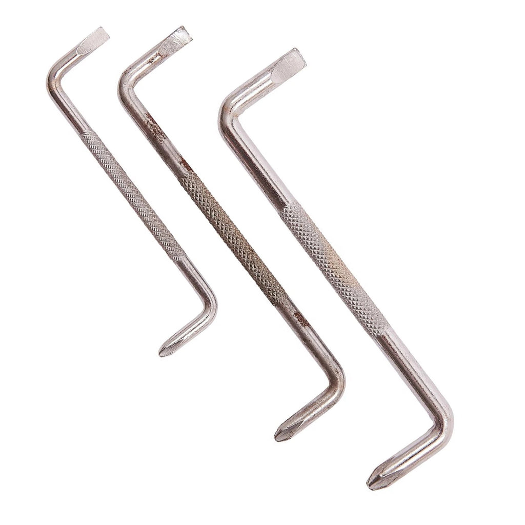 Offset Screwdriver 3pcs Set Double Sided Cranked Right Angled Flat Screwdriver