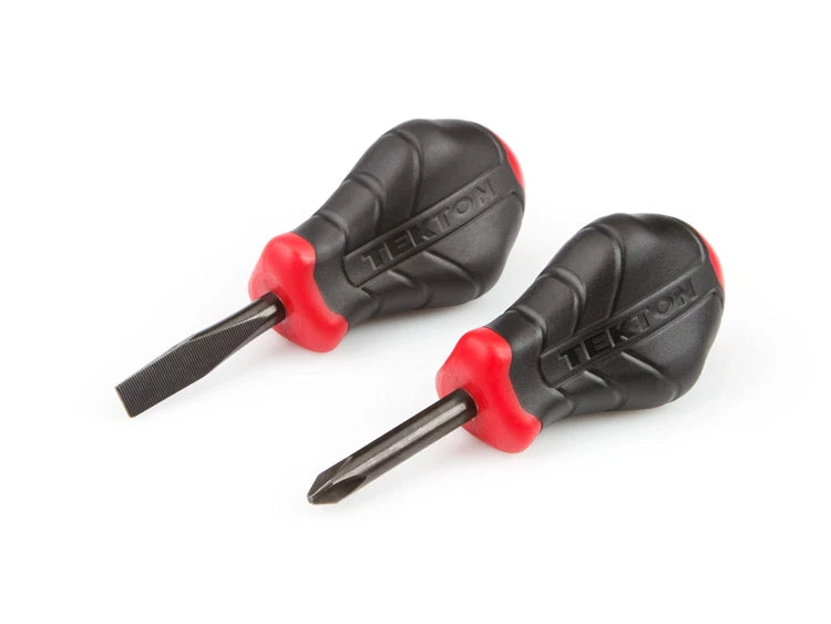 2-Piece Slotted and Phillips Stubby Screwdriver Set, USA made
