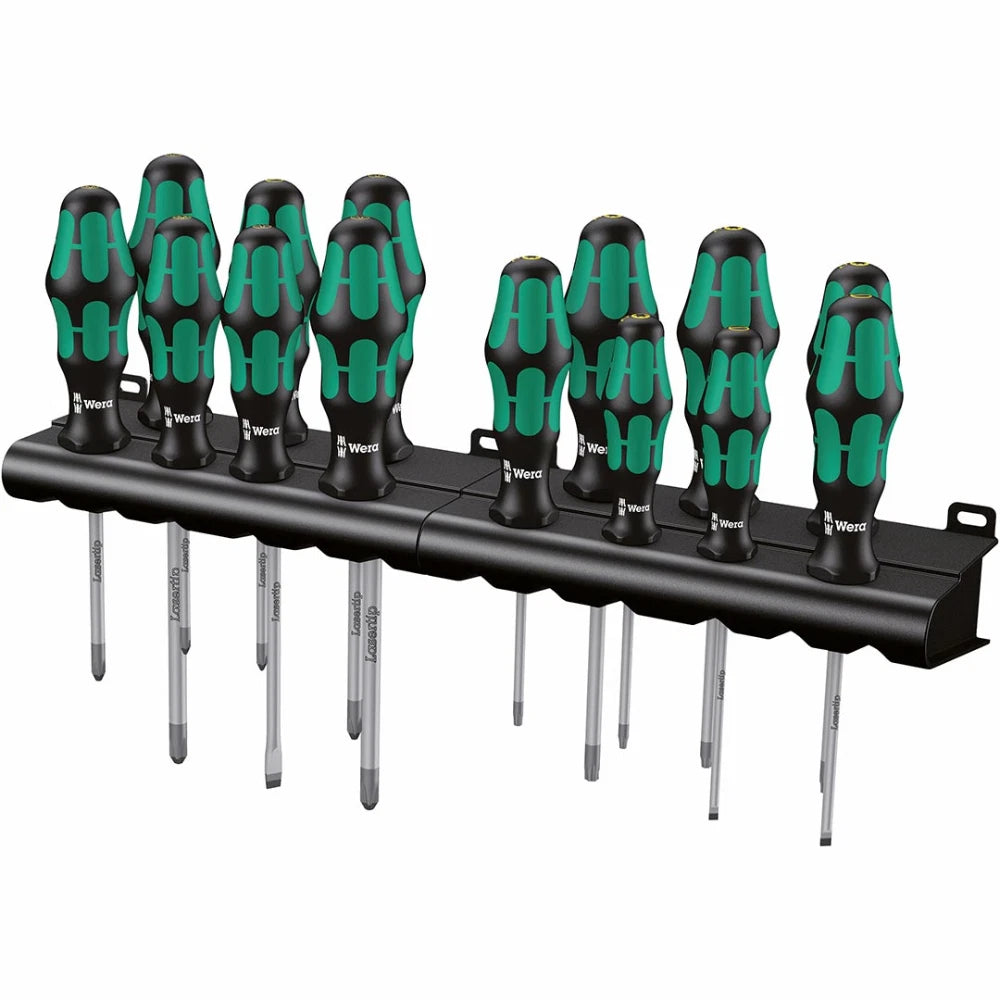 Wera “KRAFTFORM BIG PACK SERIES 300” Screwdriver 14-piece Set with Racks (NEW)