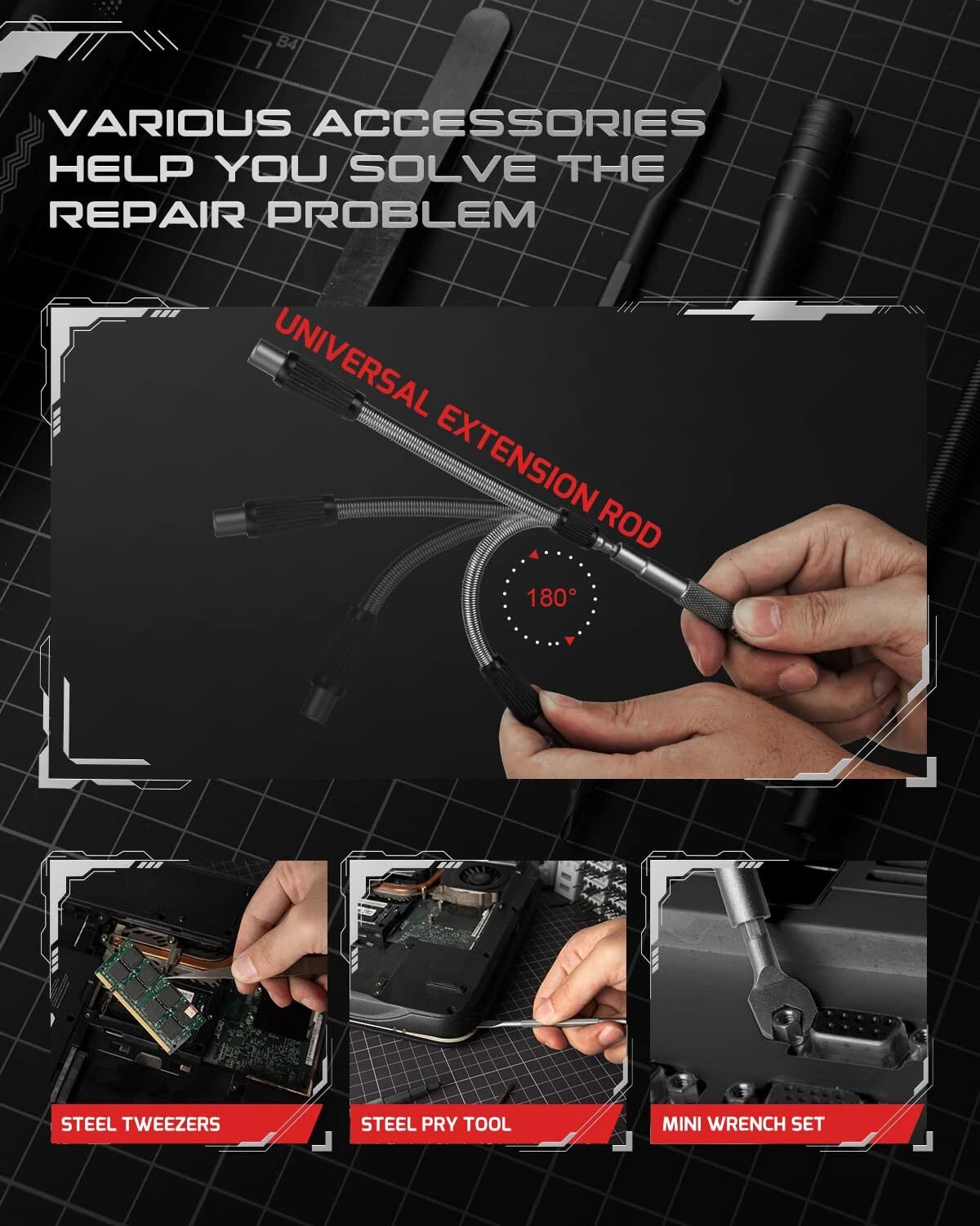 128 in 1 Electronics Precision Screwdriver Set, Professional Magnetic Repair ...