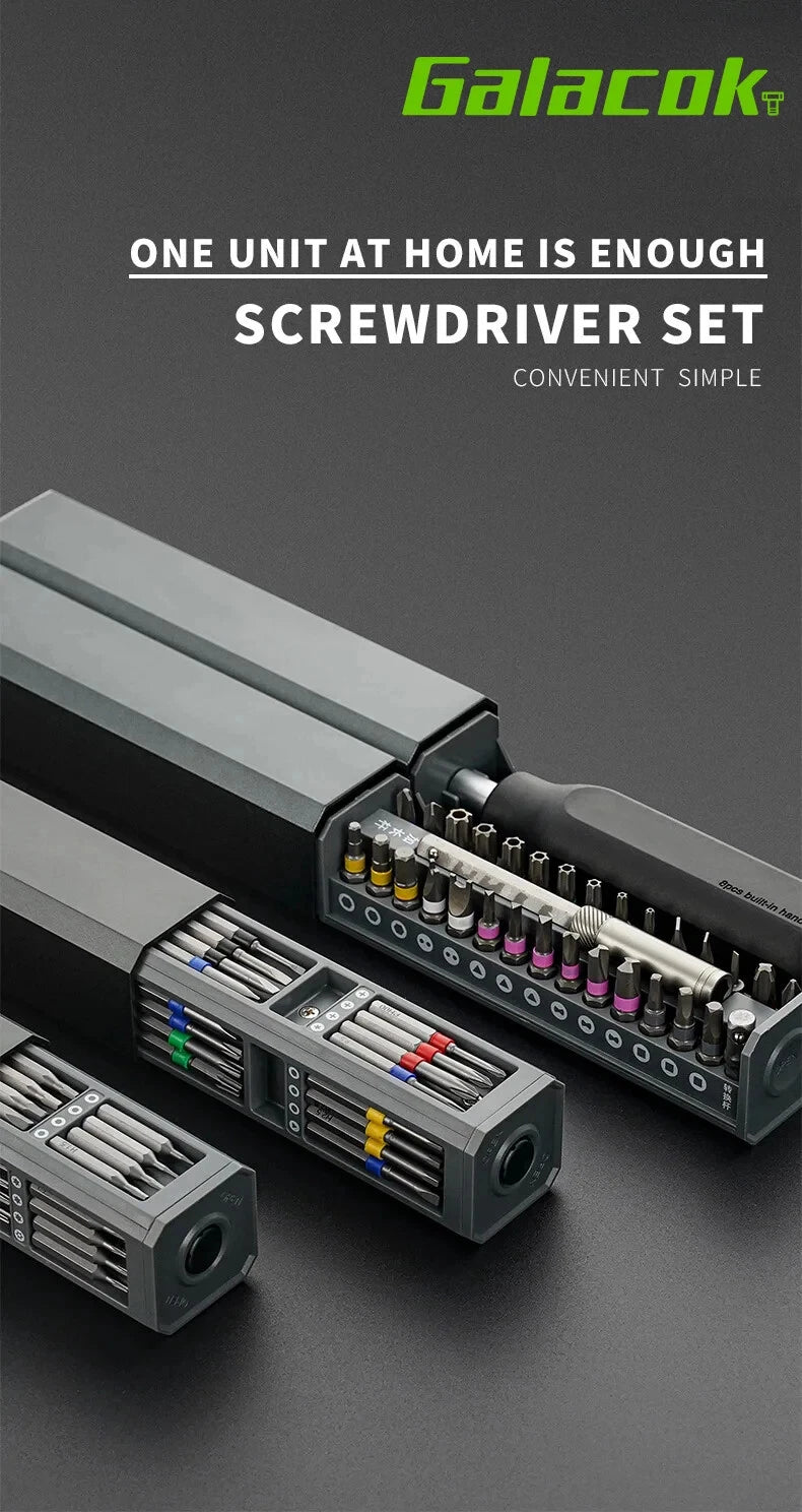 Screwdriver Kit 8/30/40/44 Precision Magnetic Bits Dismountable Screw Driver Set
