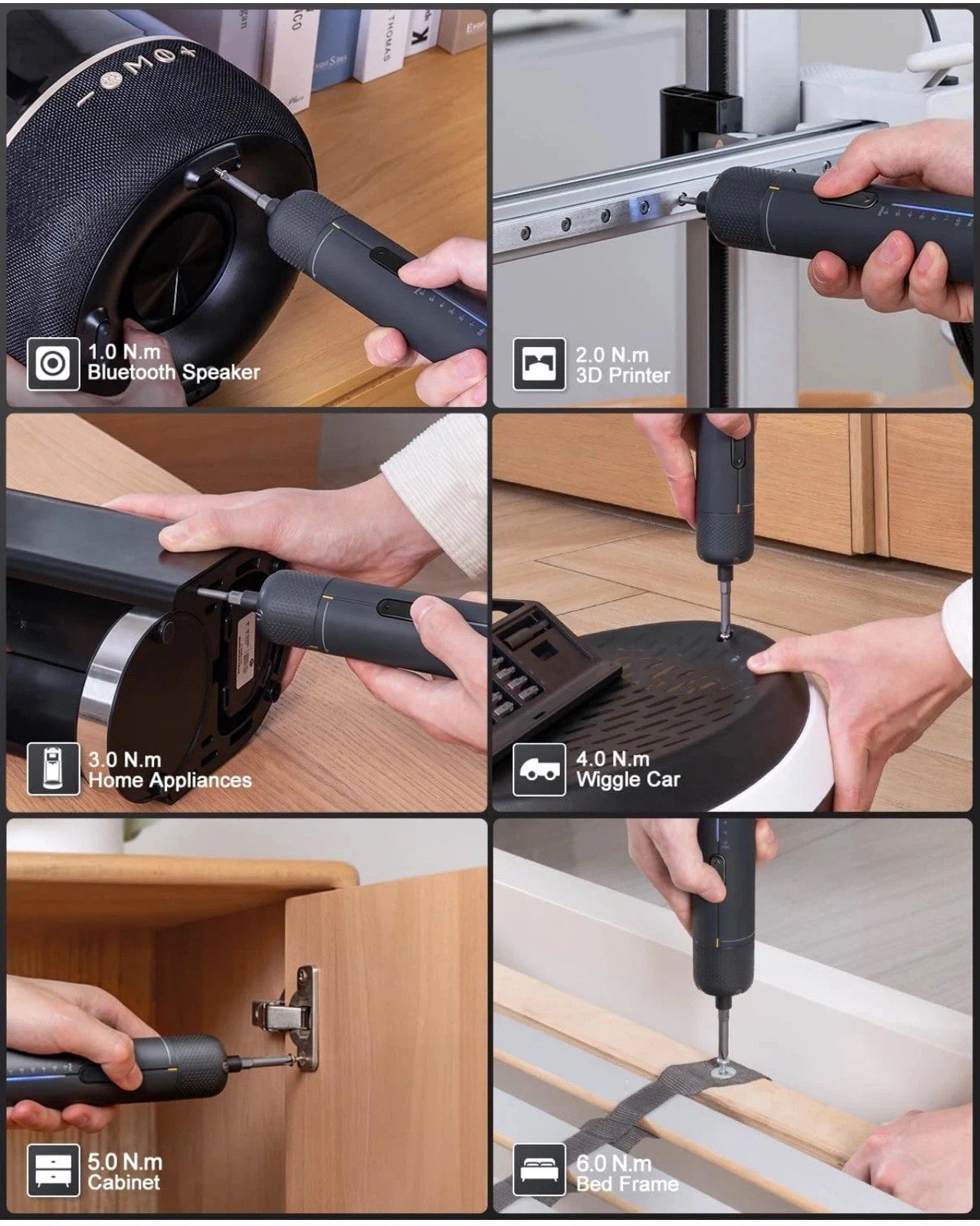 Fanttik S2 Pro 3.7V Electric Screwdriver, Cordless Screwdriver Set, 7 Torque New