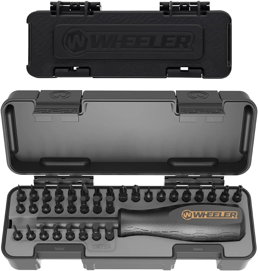 Space Saver Screwdriver Set with Magnetic Handle, Bit Assortment & Case