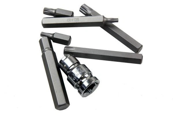 US PRO 58pc Hex Spline Torx and Security Torx Bit Set in Metal Case 1362