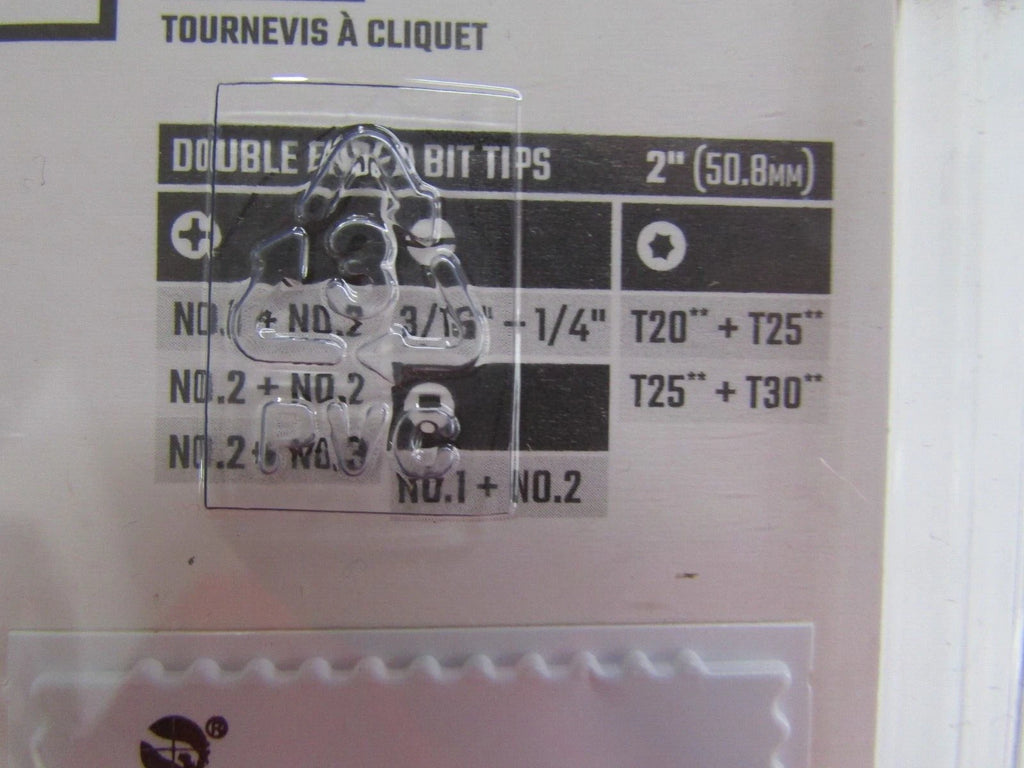 CRAFTSMAN Ratcheting Screwdriver SpeedDrive 2inch Double Ended Bits Included