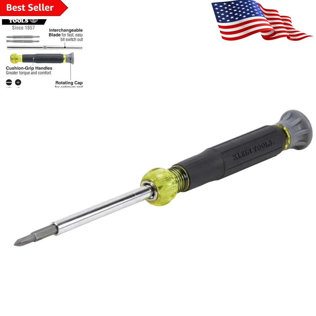 Comfortable Precision Screwdriver Set - 4-in-1 Electronics Tool with Swivel Cap