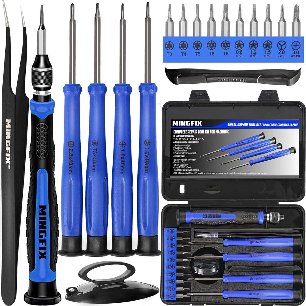 Repair Tool Kit for Apple Macbook,Mingfix Macbook Pro/Air Screwdriver Set with P