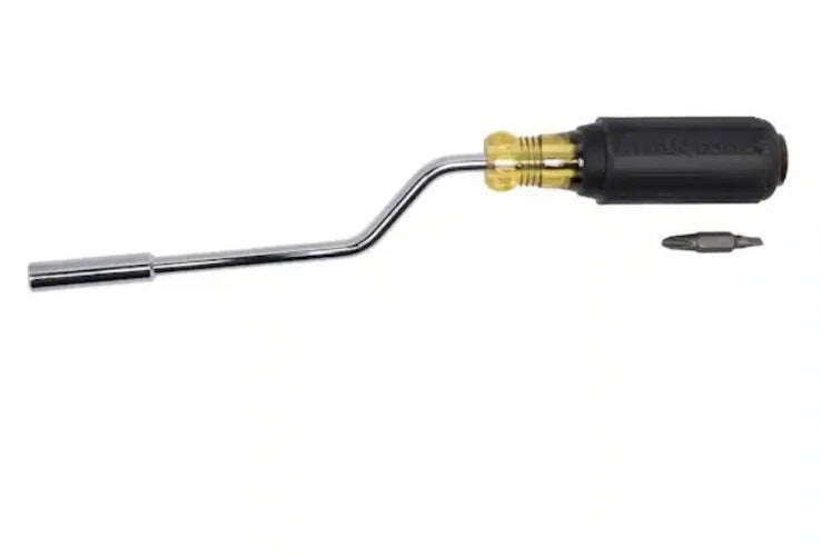 Klein Tools 6 In. Interchangeable Rapi-Driv Screwdriver- Cushion Grip Handle