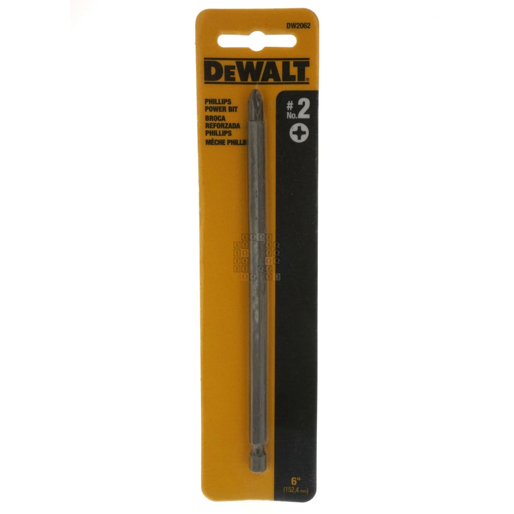 DeWALT DW2062 PH2 / #2 Phillips Power Bit, 6" Length