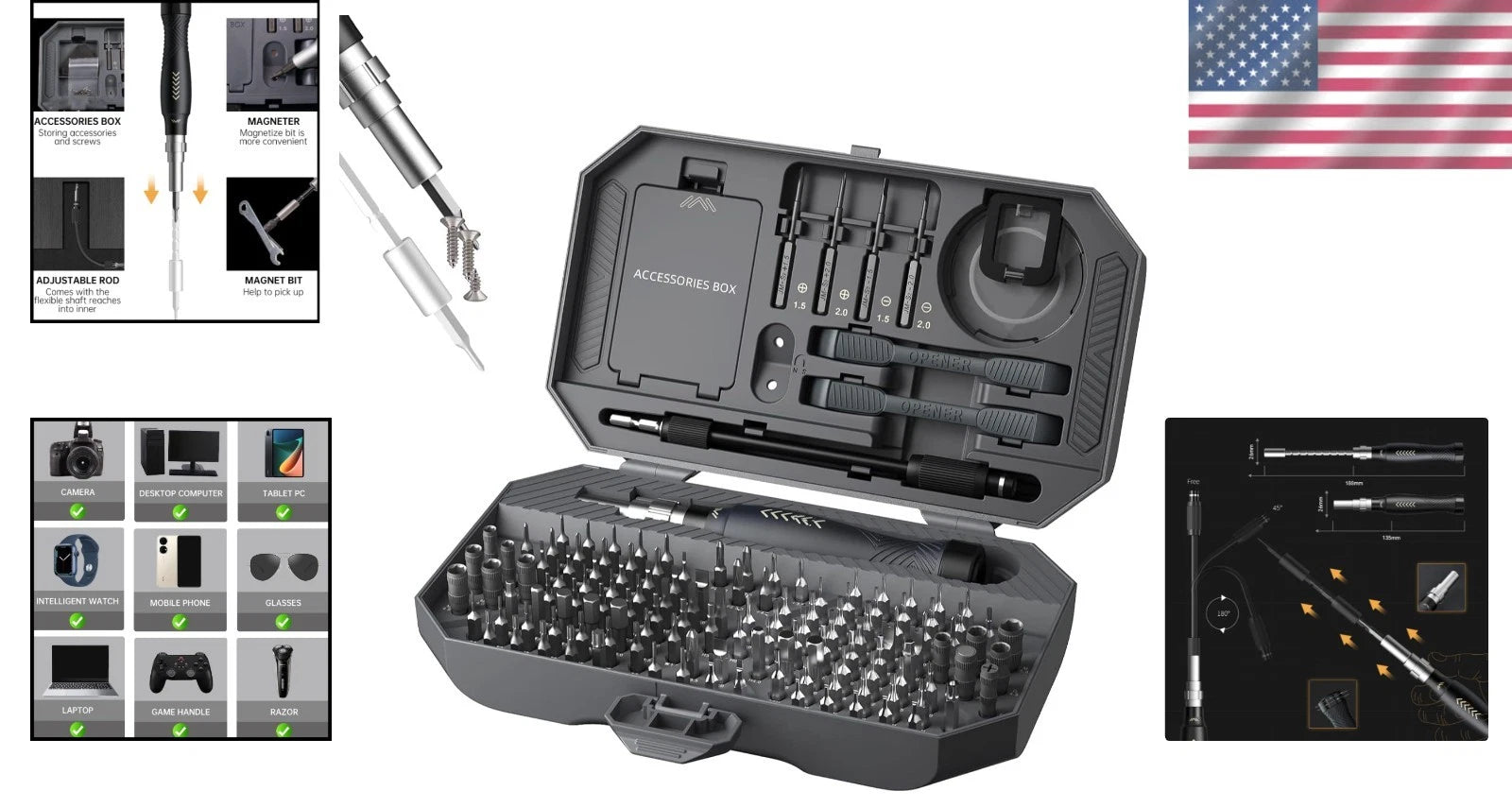 Ultimate 164-in-1 Precision Screwdriver Set: Luxury Laptop & Electronics Repa...