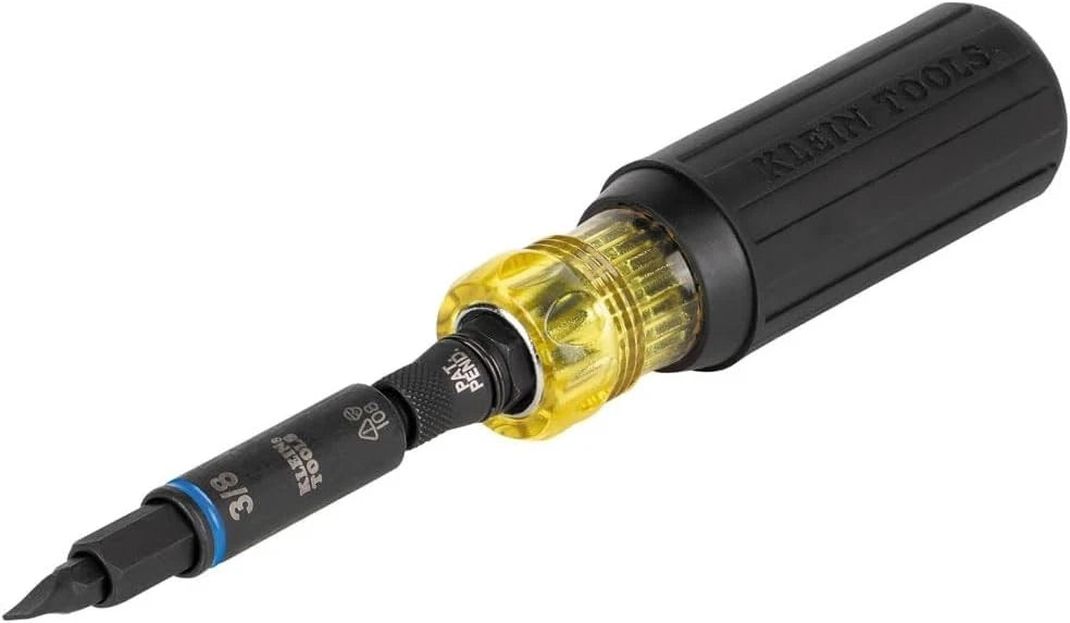 Klein Tools 32500HD Impact Rated Multi-Bit Screwdriver / Nut Driver, 11-in-1