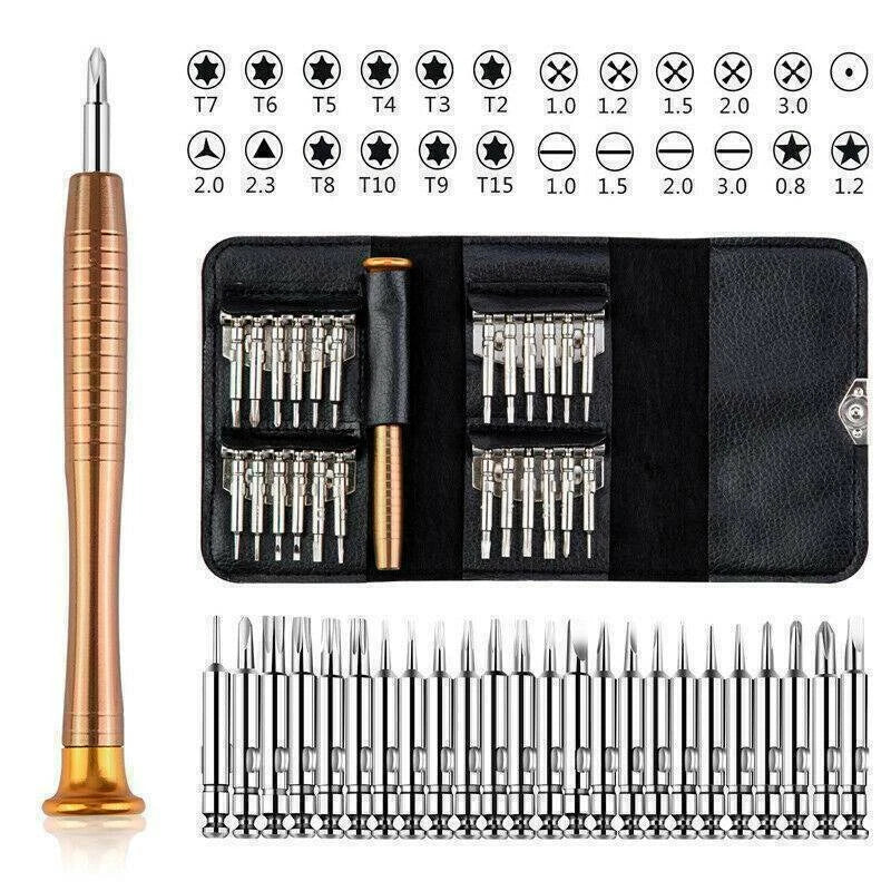 25 in 1 Precision Screwdriver Set Mini Repair Kit for Phones Watches Electronics
