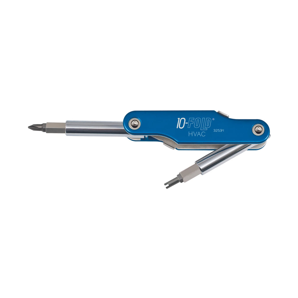 Klein Tools 32534 10-Fold Screwdriver/Nut Driver Schrader Valve Core Tool