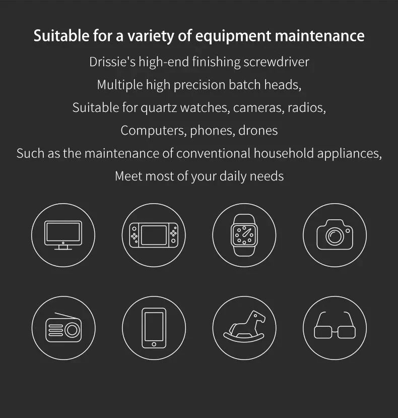 Screwdriver Kit 8/30/40/44 Precision Magnetic Bits Dismountable Screw Driver Set
