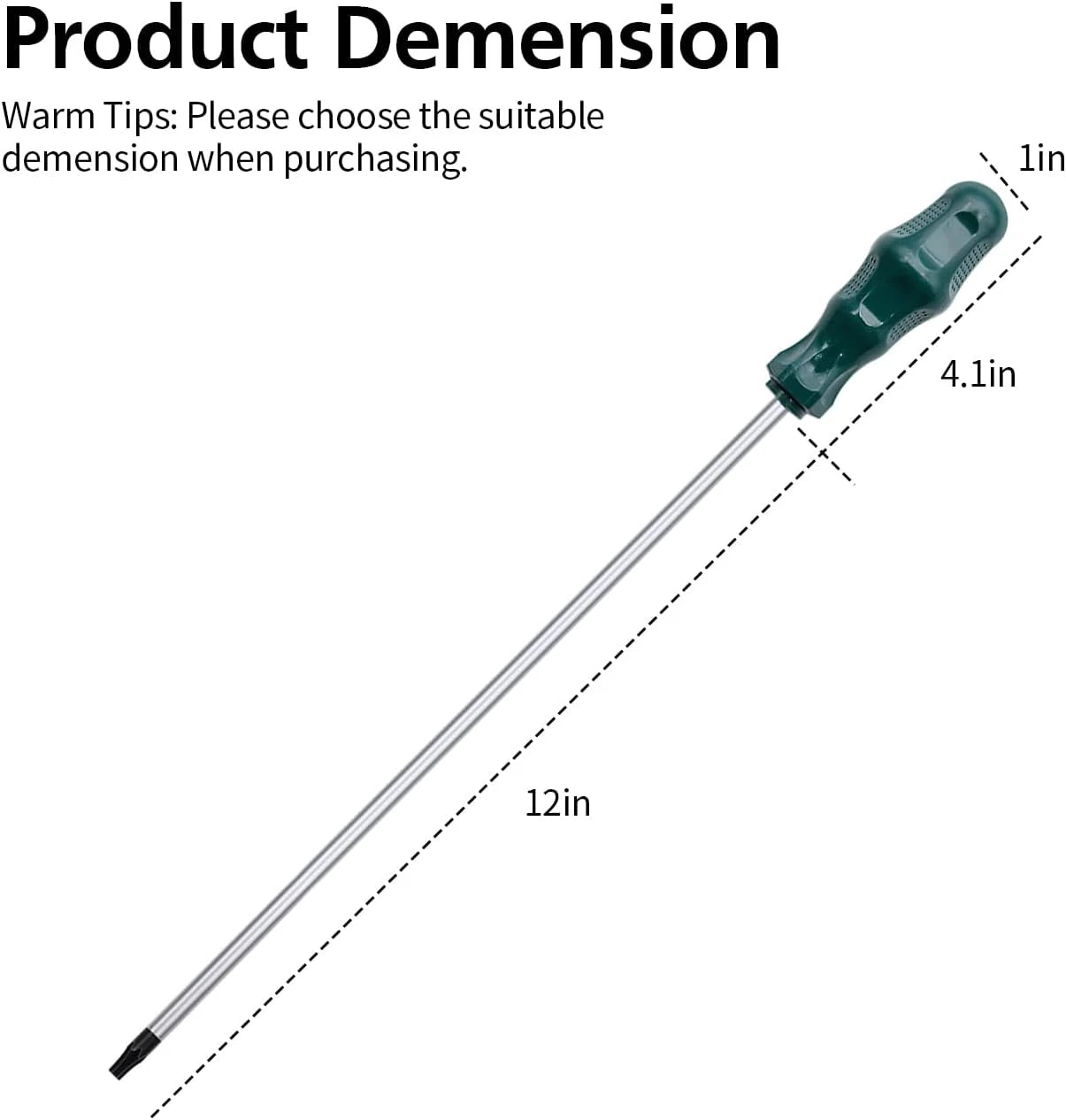 Extra Long Torx Screwdrivers Set, 5Pcs 12In Magnetic Torx Screwdrivers Set, T15