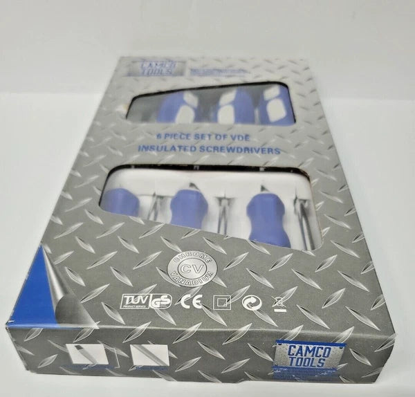 Camco Tools 6 Piece Insulated Screwdriver Set - NEW