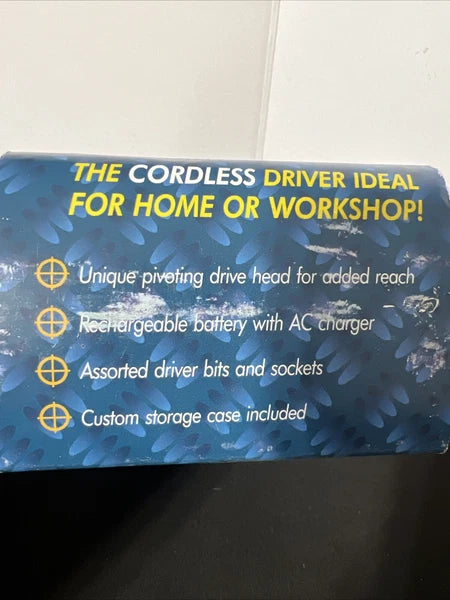 Rechargeable Screwdriver Set 41 Pieces 3.6V Pivoting Head. With Case. New Sealed