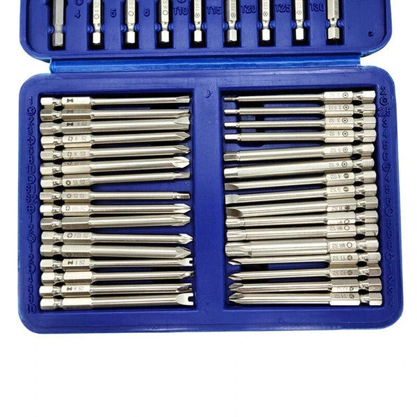 50Pcs Screwdriver Bit Set Torx  Security for Head Screwdriver Drill Set