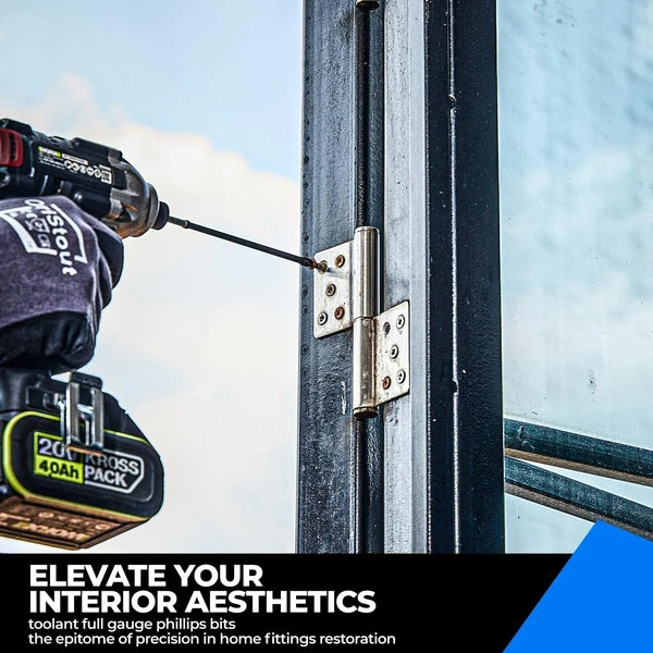 6 Inch Long Phillips Bit#2 Magnetic anti Slip Impact Screwdriver Bits Set,10Pcs