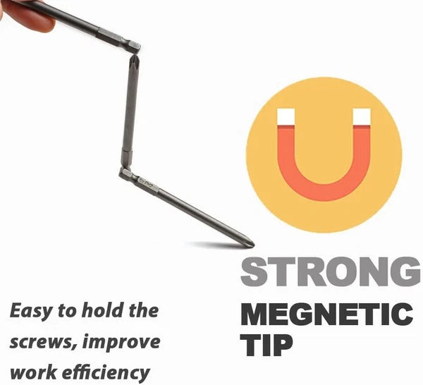 Precision 10PCS Phillips Screwdriver Bit Set - 4 Inch S2 Steel with Magnetic Tip