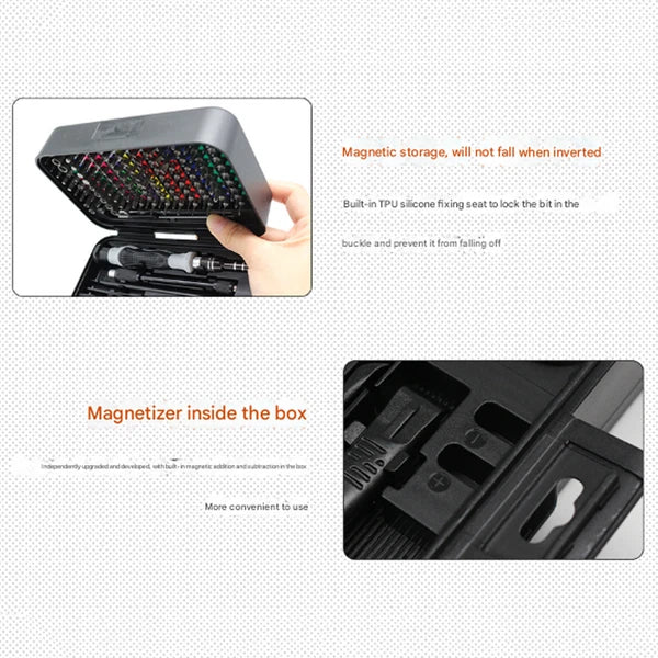 Precision Screwdriver Set with 108 Bits, 132 in 1 Small Screw Driver suits