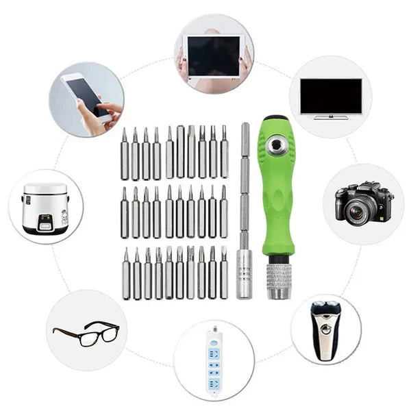 Screwdriver Set Magnetic Precision 32 In 1 Screwdriver Bits RepairScrew Driver