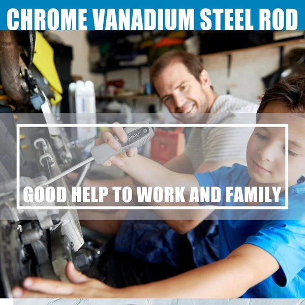 100-Piece Magnetic Screwdriver Set with Plastic Rack, Includes Slotted/Phillips/