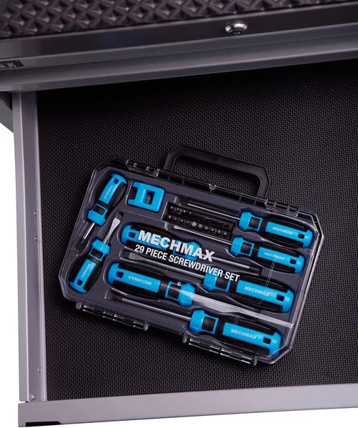29Pc MECHMAX Magnetic Driver Set –  Star, Hex + Magnetizer, Case