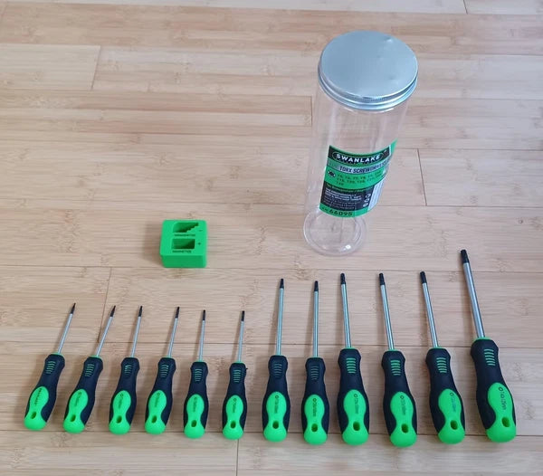 SWANLAKE 11PCS Screwdriver Set, Magnetic 5 Phillips and 5 Flat Head 11 Piece