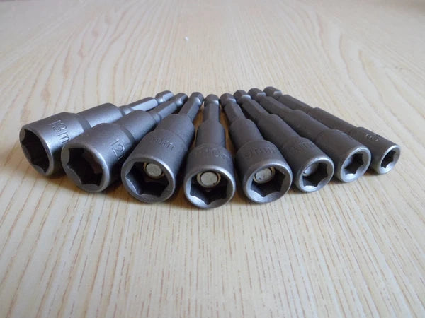 1/4" Hex Magnetic Nut Driver for Impact Drill Coach Rawl Bolts Tek Screws Fixing