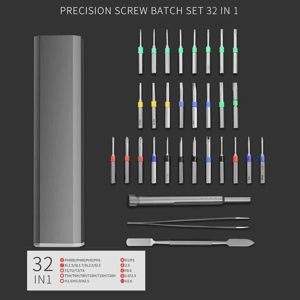 Screwdriver Kit 8/30/40/44 Precision Magnetic Bits Dismountable Screw Driver Set