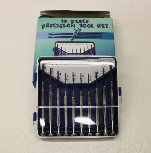 10 piece precision tool kit screwdrivers