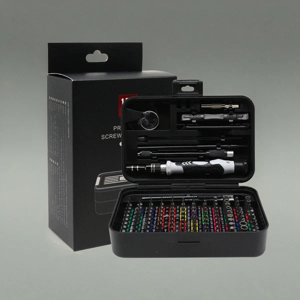 Precision Screwdriver Set with 108 Bits, 132 in 1 Small Screw Driver suits
