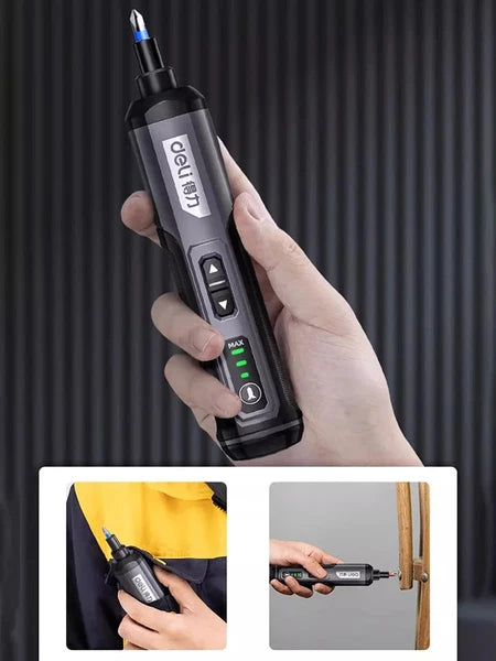4V Electric Screwdriver Set USB Rechargeable 10/33 Bit Set Drill Multi-function